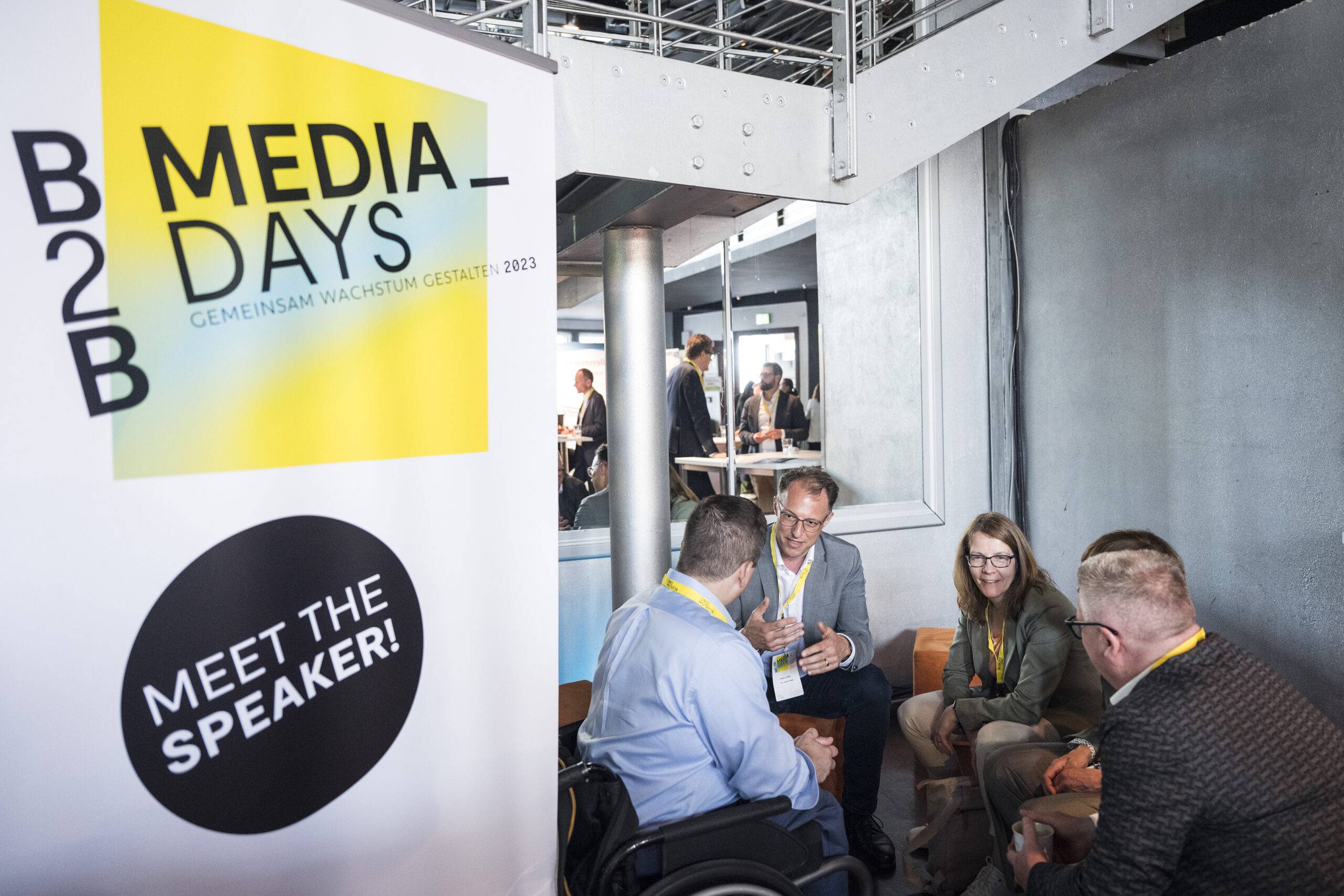 Unter dem Motto "Gemeinsam Wachstum gestalten" finden die B2B Media Days – Kongress der Deutschen Fachpresse am 23. Mai 2023 im Palais in der Kulturbrauerei in Berlin statt.   ///   Foto: Stefanie Loos