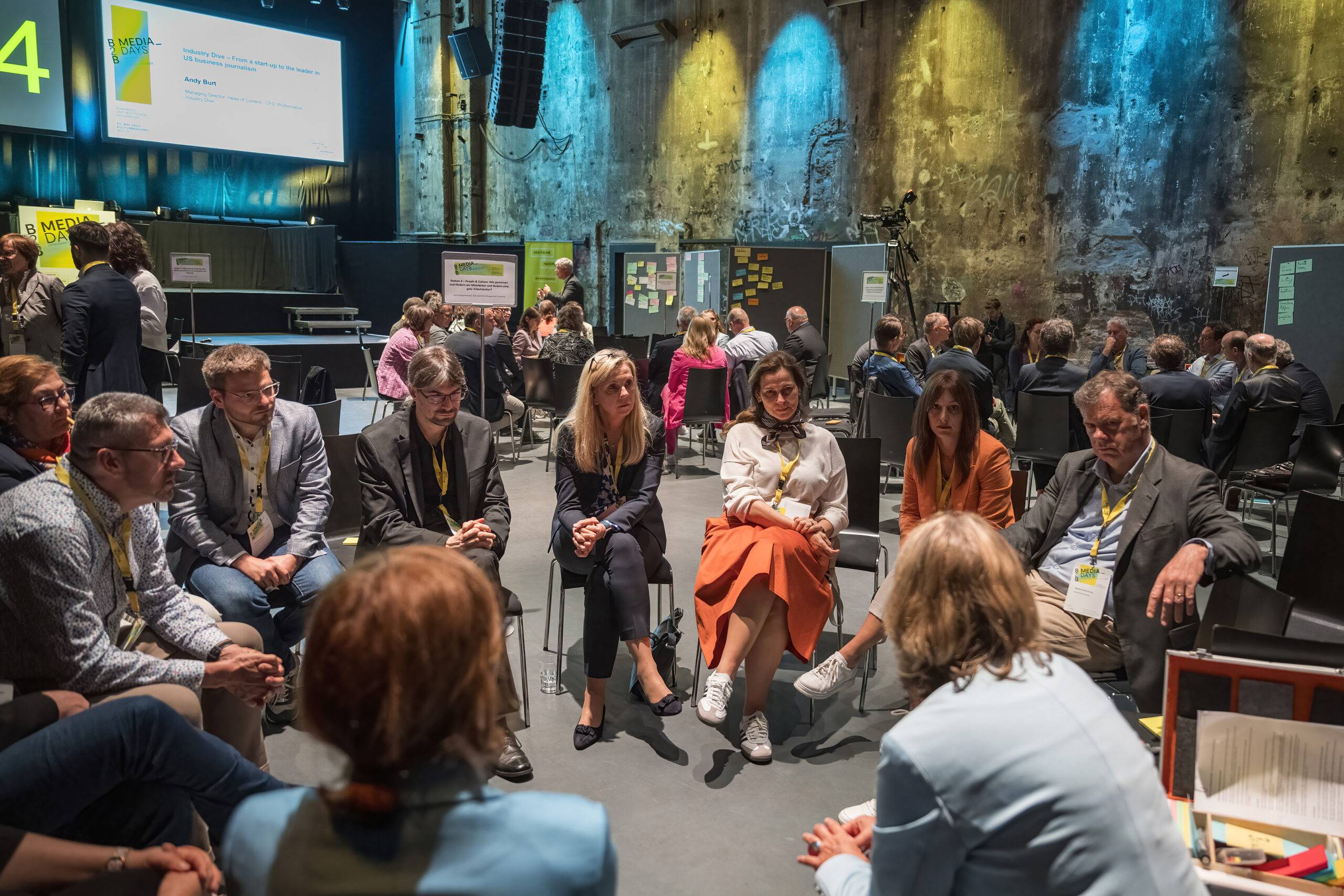 Unter dem Motto "Gemeinsam Wachstum gestalten" finden die B2B Media Days – Kongress der Deutschen Fachpresse am 23. Mai 2023 im Palais in der Kulturbrauerei in Berlin statt.   ///   Foto: Stefanie Loos