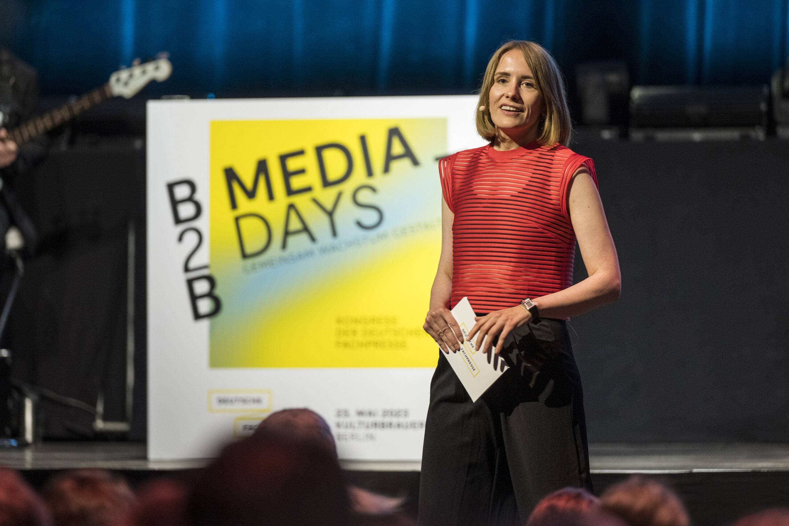 Unter dem Motto "Gemeinsam Wachstum gestalten" finden die B2B Media Days – Kongress der Deutschen Fachpresse am 23. Mai 2023 im Palais in der Kulturbrauerei in Berlin statt.   ///   Foto: Stefanie Loos