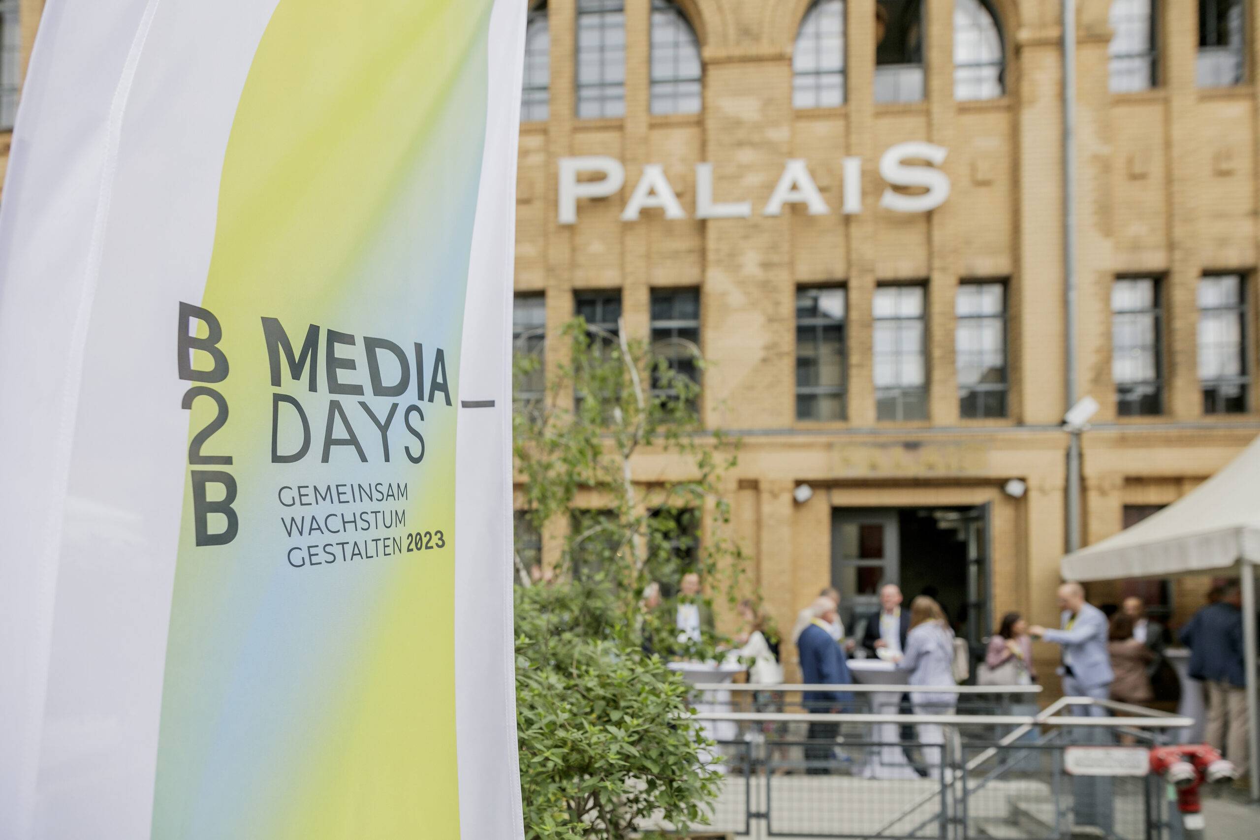 Unter dem Motto "Gemeinsam Wachstum gestalten" finden die B2B Media Days – Kongress der Deutschen Fachpresse am 23. Mai 2023 im Palais in der Kulturbrauerei in Berlin statt.   ///   Foto: Mo Wüstenhagen