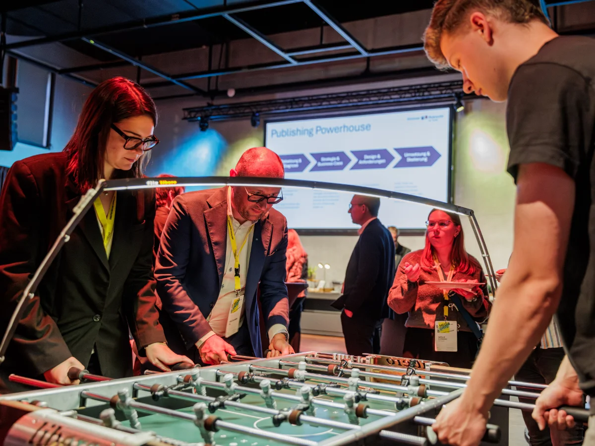 B2B Media Days Kickertisch
